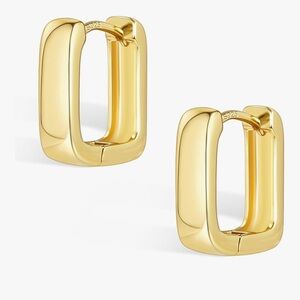 NEW 14K Gold Plated Elegant Gold Hoop Earrings